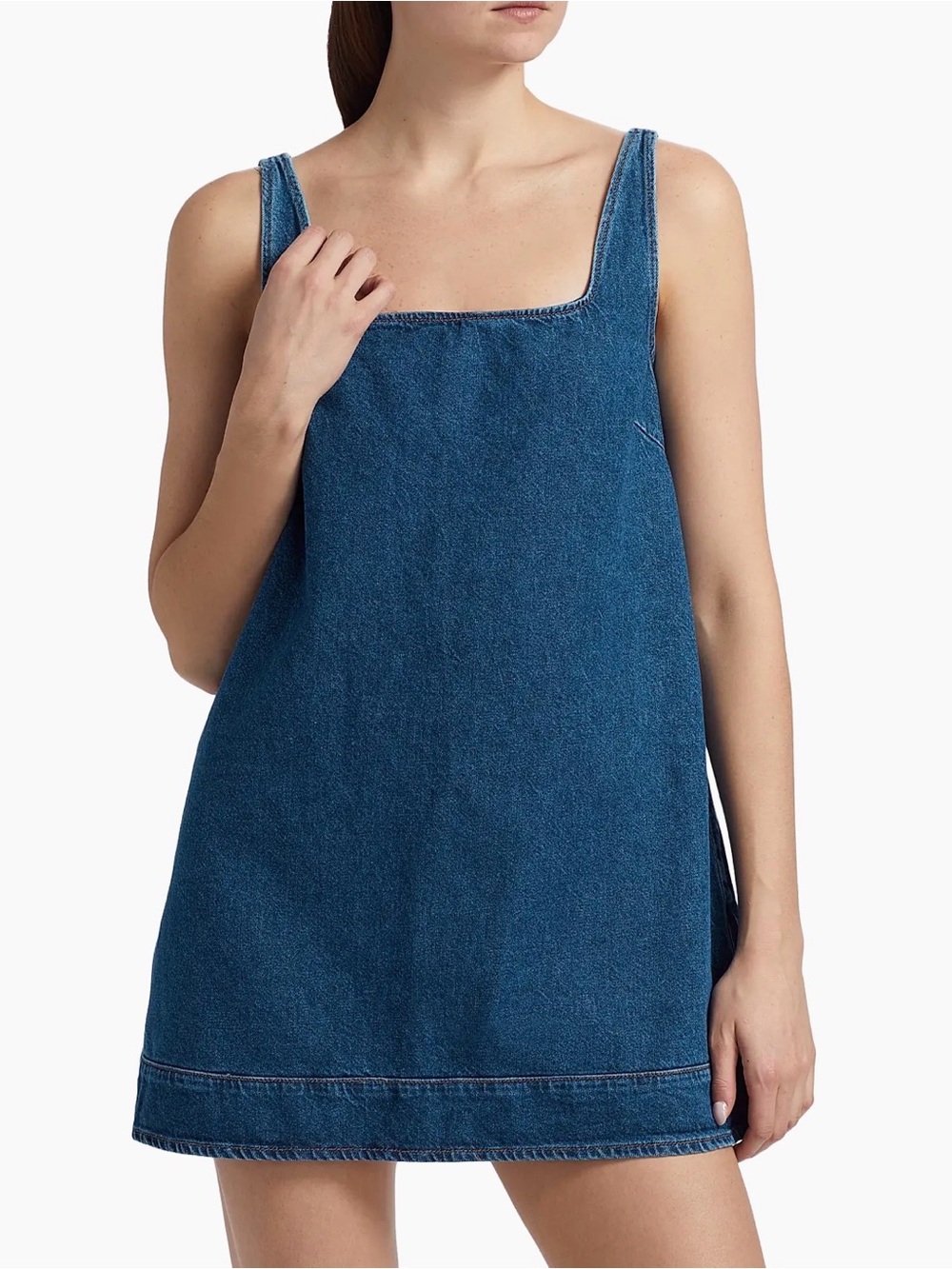 Reformation Denim Shift Mini Dress - Blue